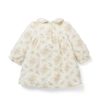 Baby Quilted Floral Toile Dress