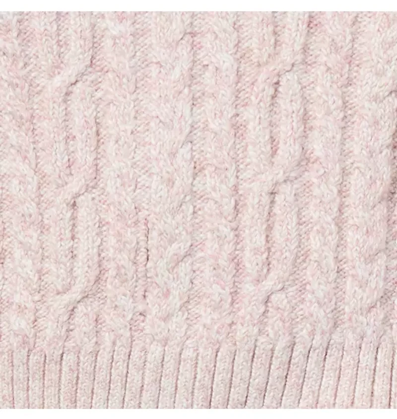 Baby Cable Knit Collared Matching Set