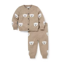 Baby Bear Matching Sweater Set