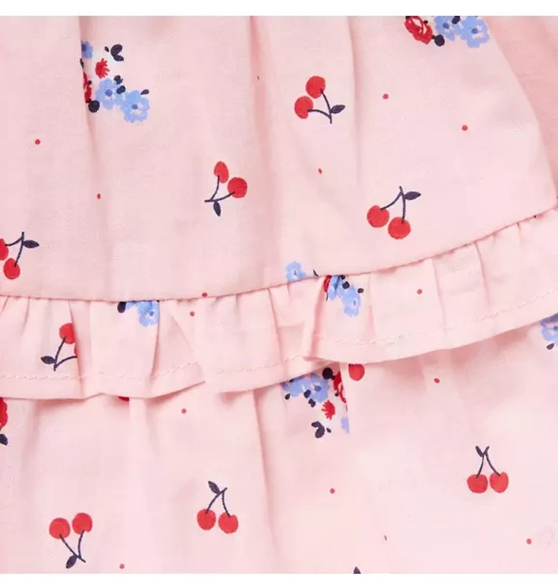 Baby Cherry Floral Ruffle Dress