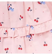 Baby Cherry Floral Ruffle Dress