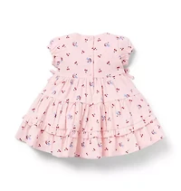 Baby Cherry Floral Ruffle Dress