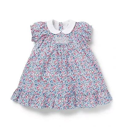 Baby Ditsy Floral Collared Dress