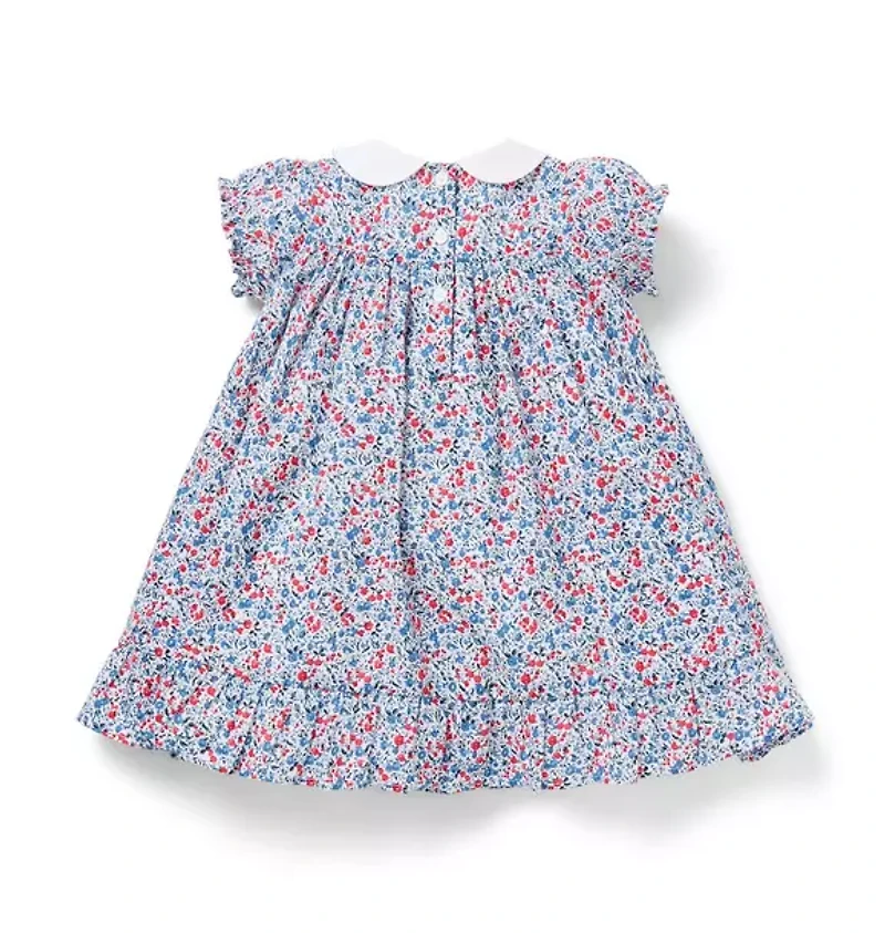 Baby Ditsy Floral Collared Dress