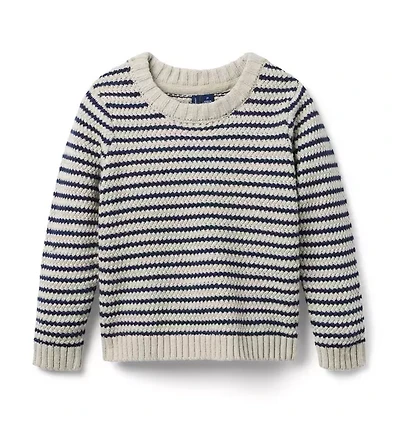 Textured Striped Sweater