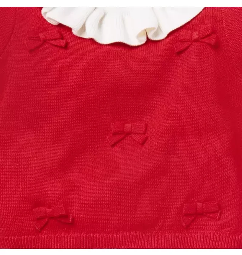 Baby Bow Matching Sweater Set