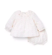 Baby Heart Ruffle Collar Matching Set