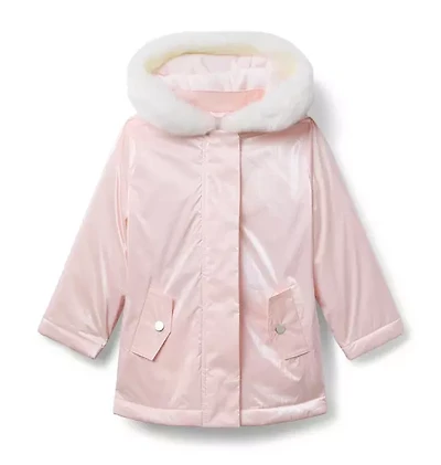 The Shimmer Hooded Coat