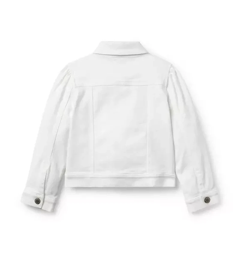 Denim Puff Sleeve Jacket