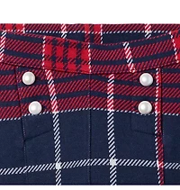 Tartan Jacquard Button Pant