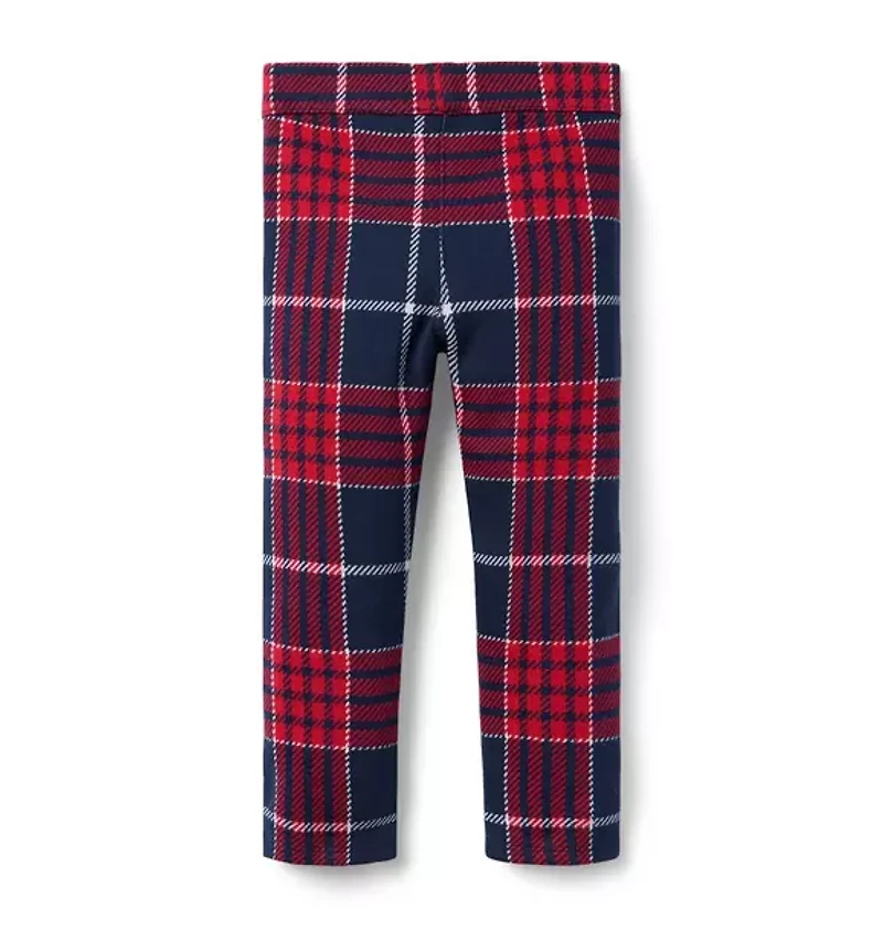Tartan Jacquard Button Pant