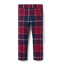Tartan Jacquard Button Pant