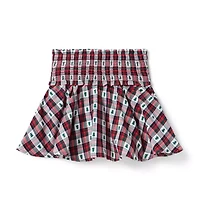 Holiday Tartan Smocked Skirt