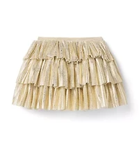 Metallic Tiered Skirt