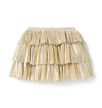 Metallic Tiered Skirt