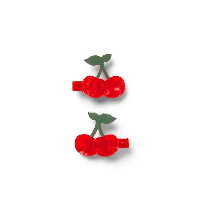 Cherry Barrette Set
