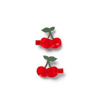 Cherry Barrette Set