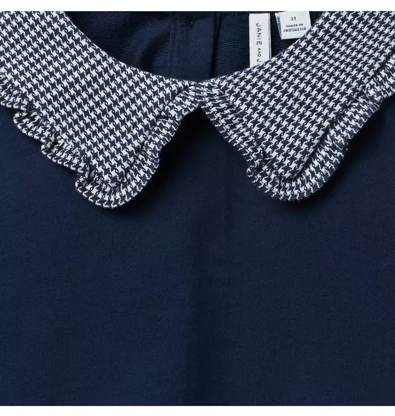 Herringbone Collar Sweatshirt