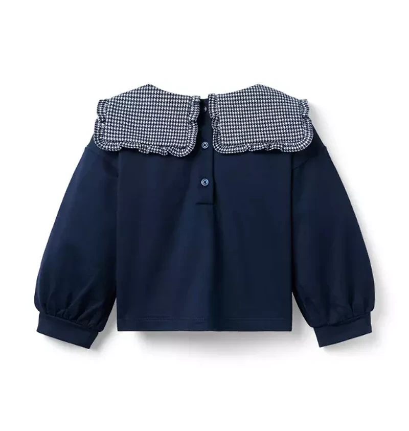 Herringbone Collar Sweatshirt