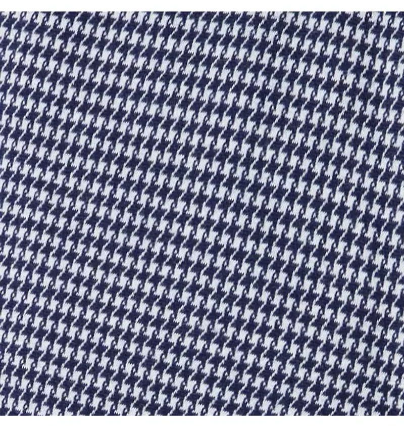 Houndstooth Wide Leg Tie Waist Pant