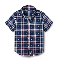 Sailboat Plaid Jacquard Shirt