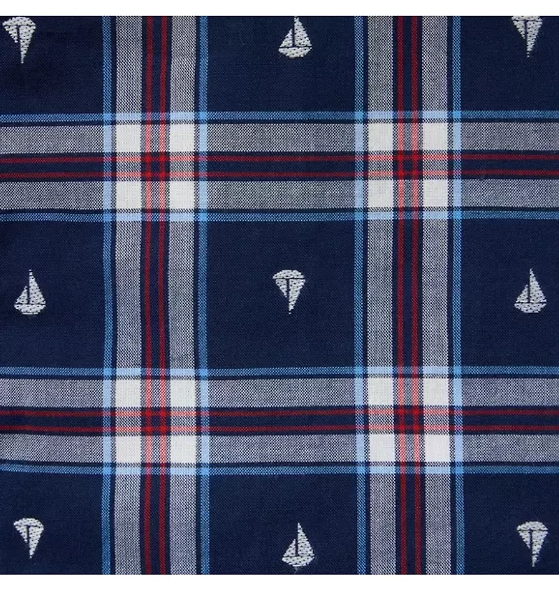 Sailboat Plaid Jacquard Shirt