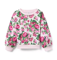 Floral French Terry Sweatshirt