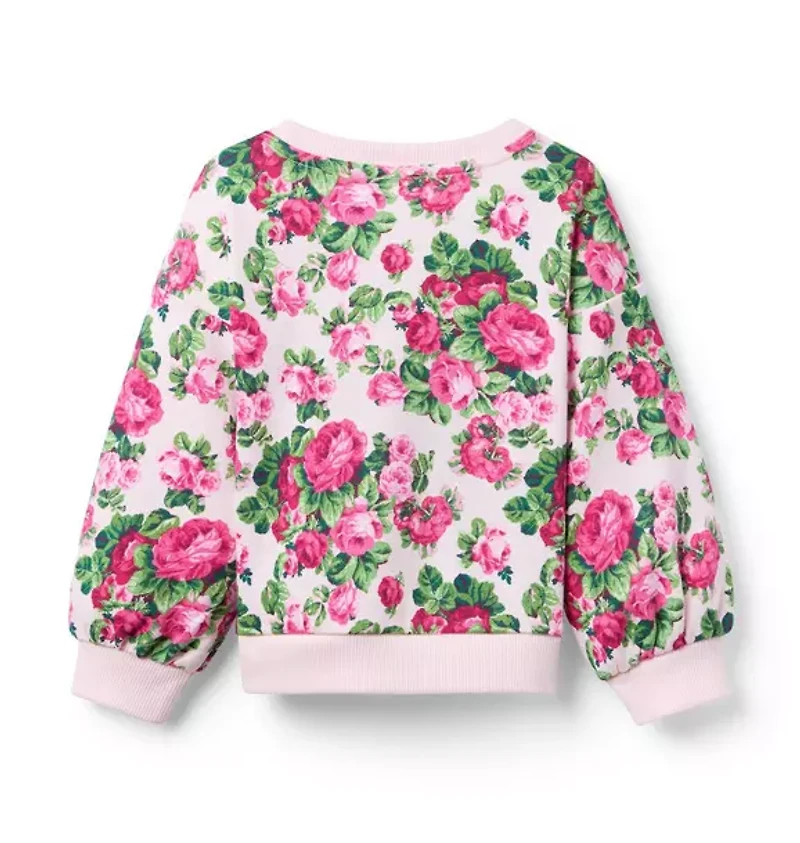 Floral French Terry Sweatshirt