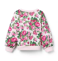 Floral French Terry Sweatshirt