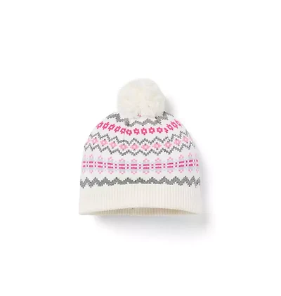 Fair Isle Pom Beanie
