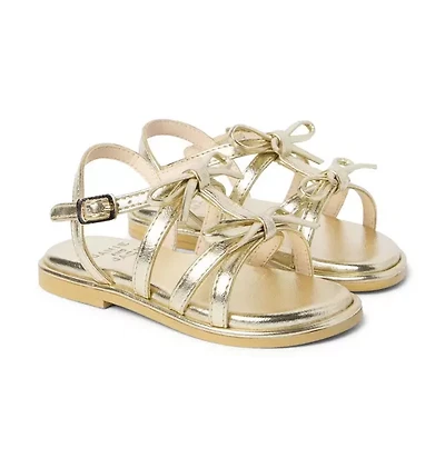 Metallic Bow Sandal