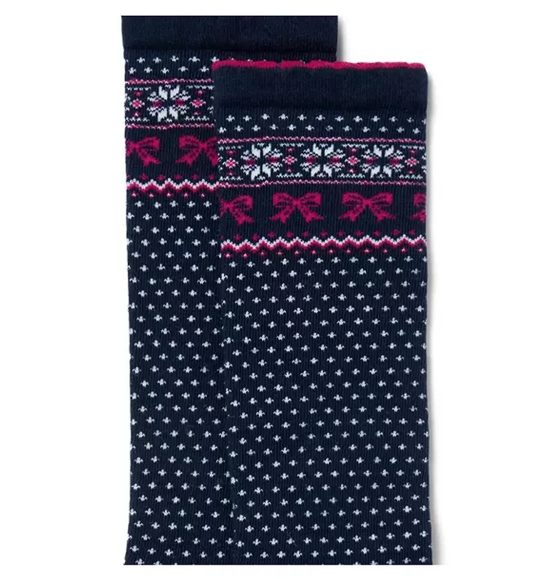 Bow Fair Isle Sock