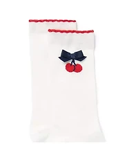 Cherry Bow Sock