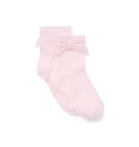 Velvet Bow Sock