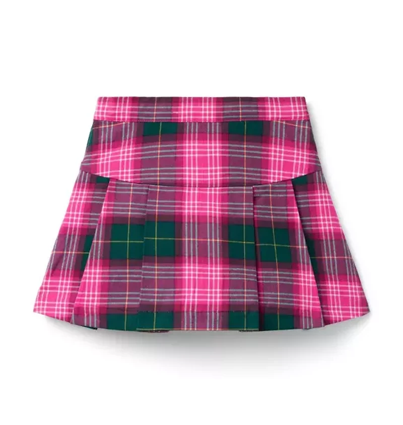 Plaid Pleated Skirt
