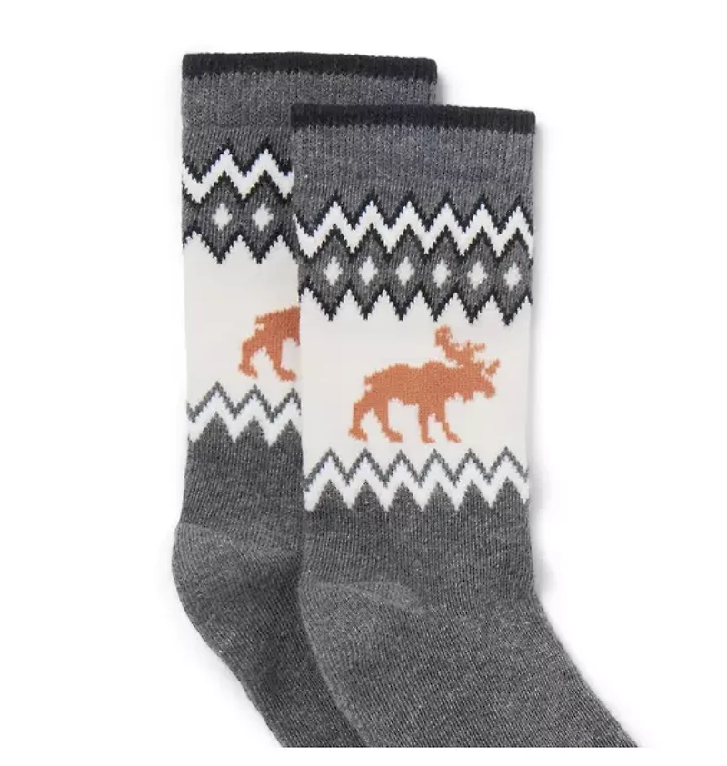 Moose Fair Isle Sock