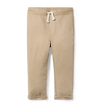 Linen-Cotton Cuffed Pant