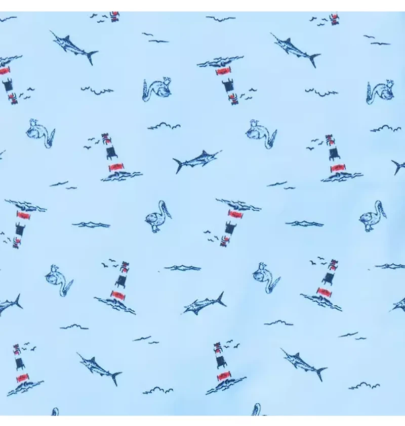 Baby Recycled Nautical Icon Rash Guard Swimsuit