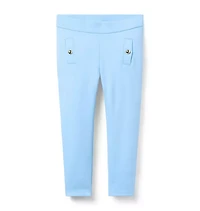 Button Ponte Pant