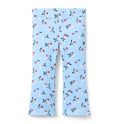 Cherry Flare Ponte Pant
