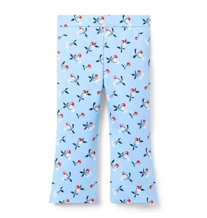 Cherry Flare Ponte Pant