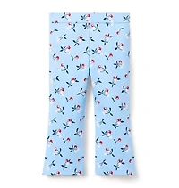 Cherry Flare Ponte Pant