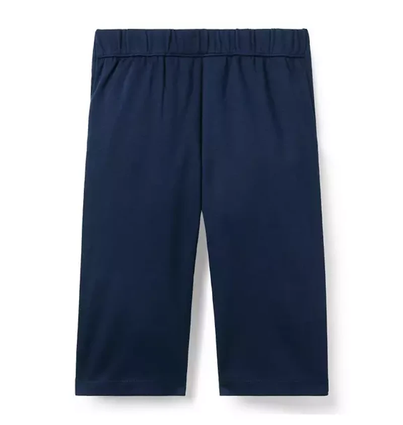 Wide Leg Button Ponte Pant