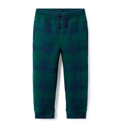 Plaid Fleece Jogger
