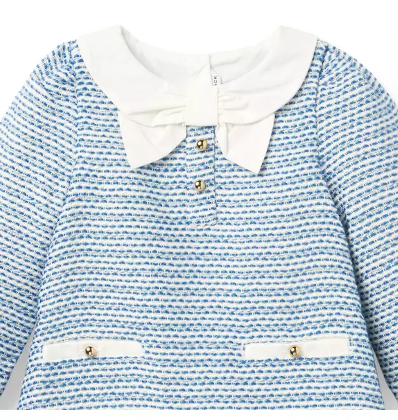 The Tweed Bow Collar Dress