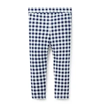 Gingham Button Ponte Pant