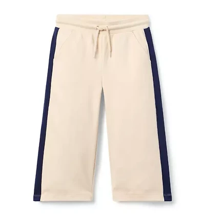 Wide Leg Stripe Ponte Pant