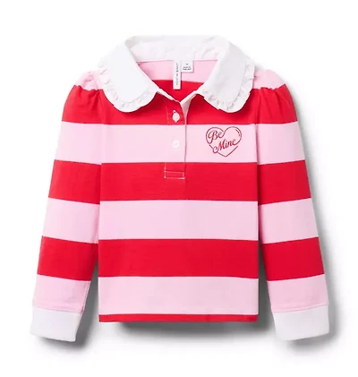 Striped Valentine Rugby Top