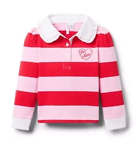 Striped Valentine Rugby Top