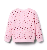 Heart Pocket Quilted Sweatshirt